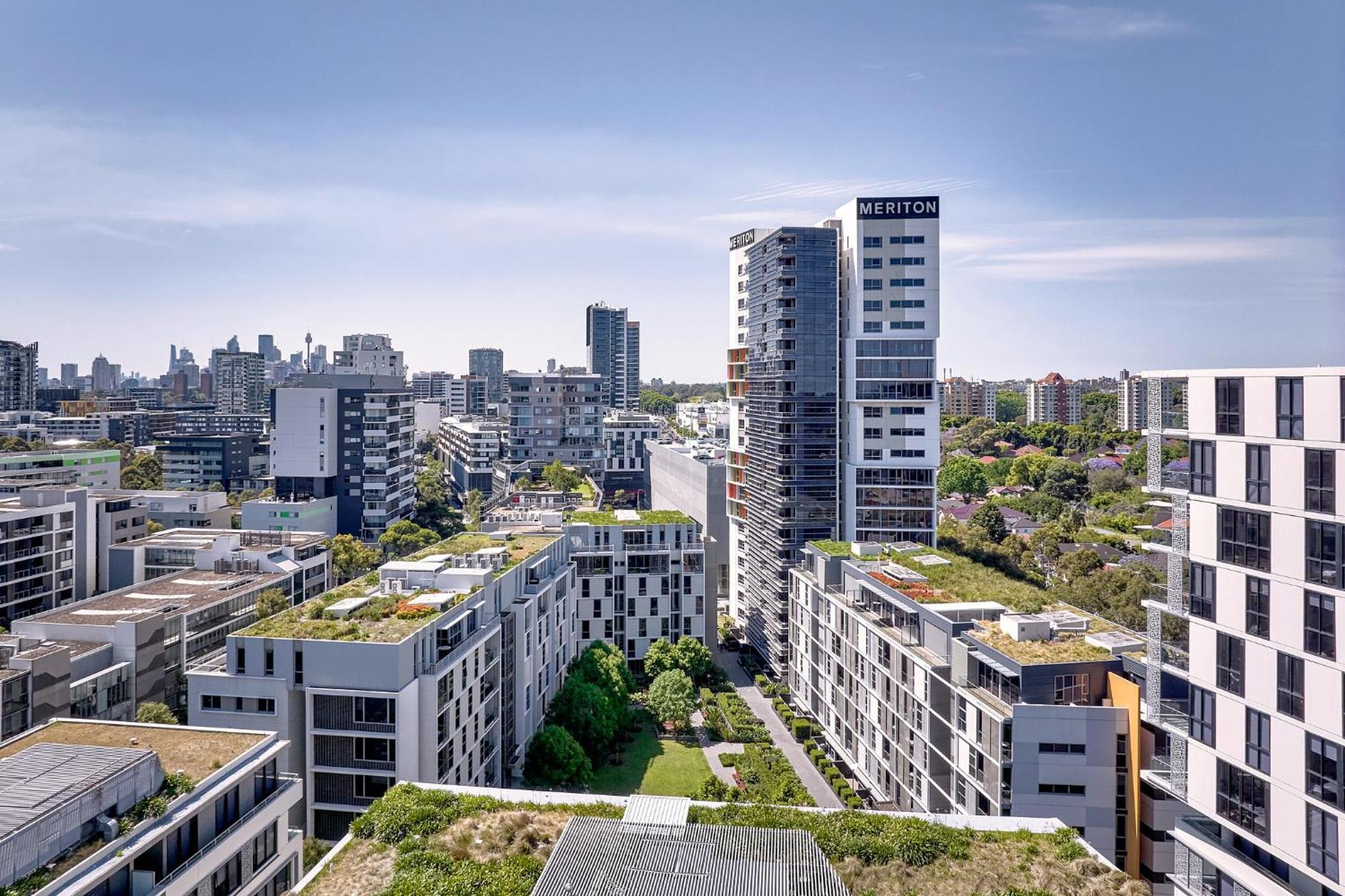Meriton Suites Zetland Sidney Exterior foto Green Square, 2015